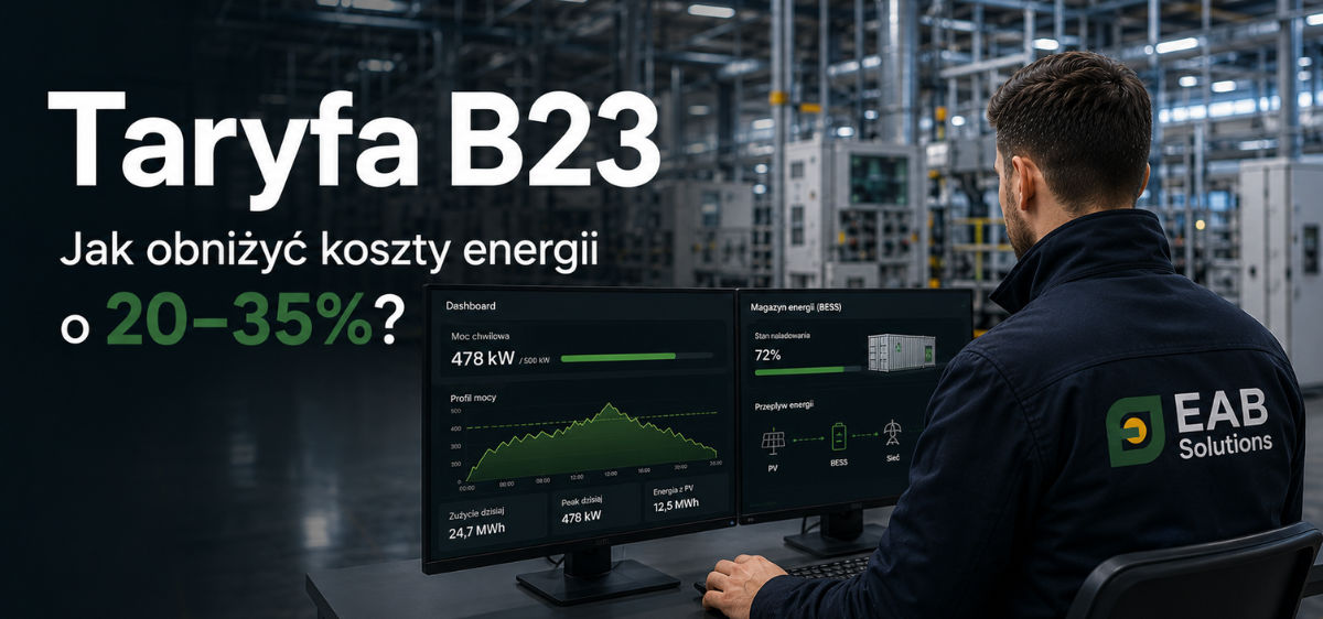 Taryfa B23 – jak ją optymalizować w przedsiębiorstwie?